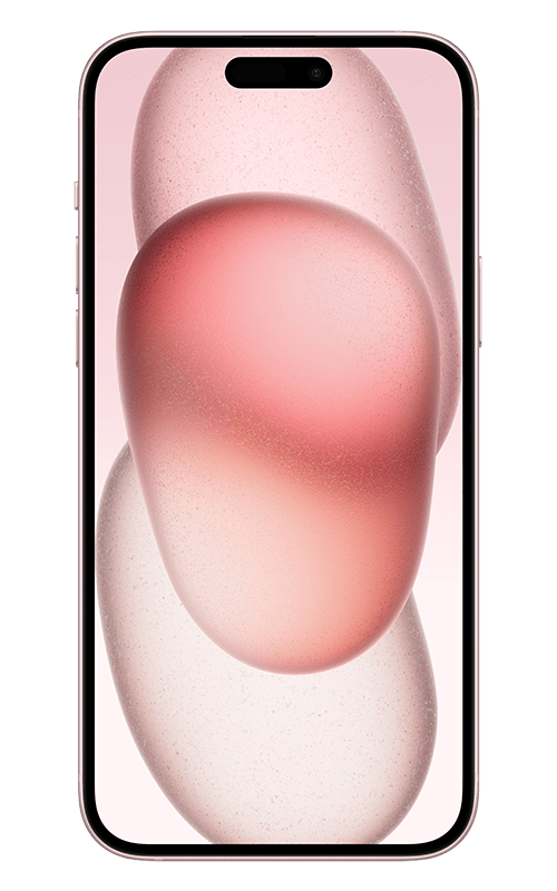 iPhone 15 handset front view