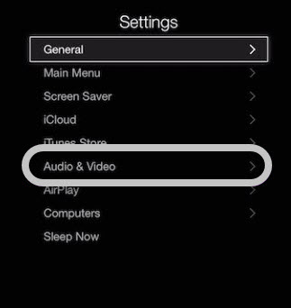 apple tv settings menu dig