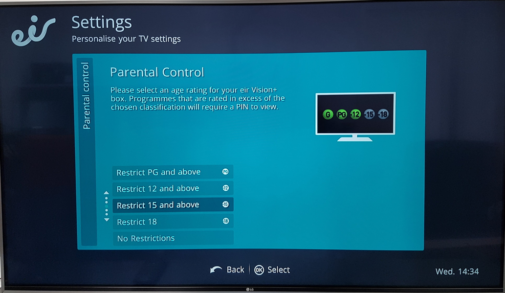 settings parental control 3