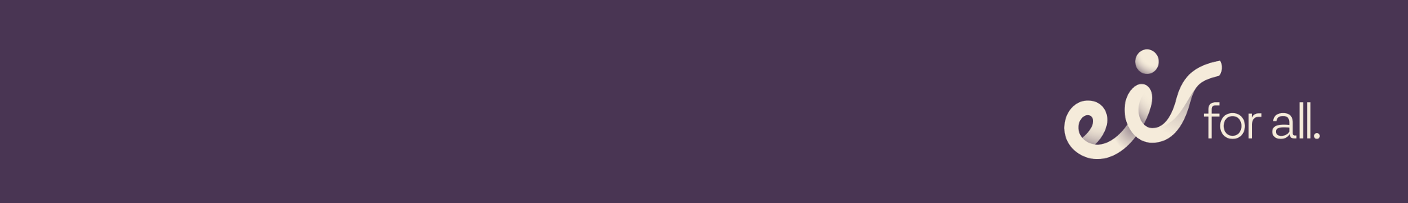 eir for all on a heather banner